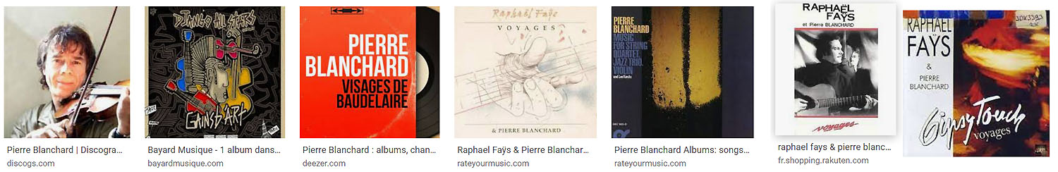 Pierre Blanchard discographie