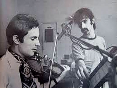 Jean Luc Ponty jeune au début de sa collaboration avec Frank Zappa
